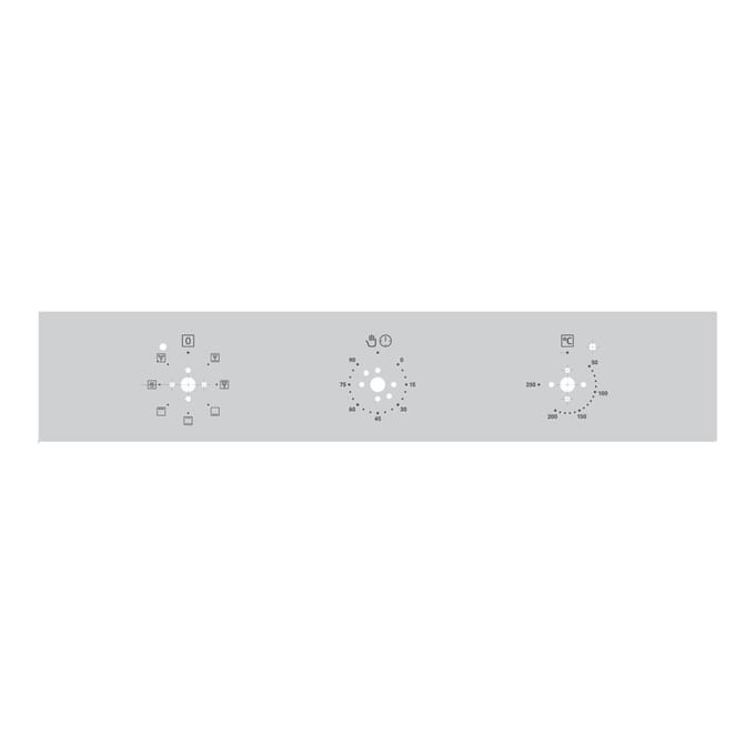 AEG controlepaneel, inox 140236058016