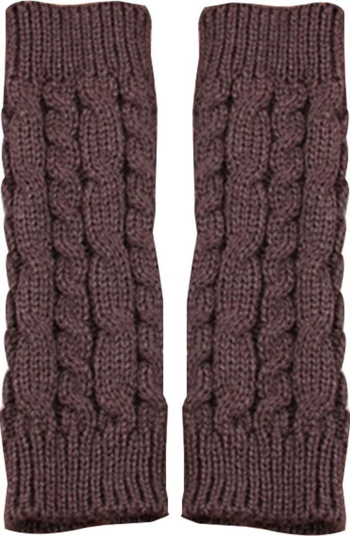 Dames Handschoenen Donker Bruin Maat One size