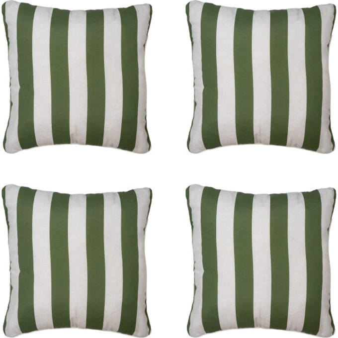 Madison - Sierkussen Amora - Groen - 50x50x10cm - Set van 4