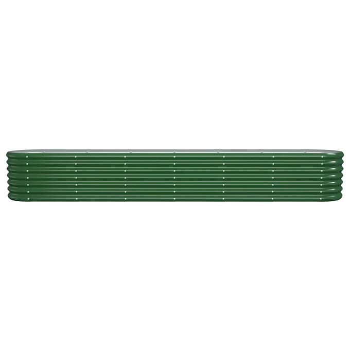 vidaXL - Plantenbak - 260x40x36 - cm - gegalvaniseerd - staal - groen