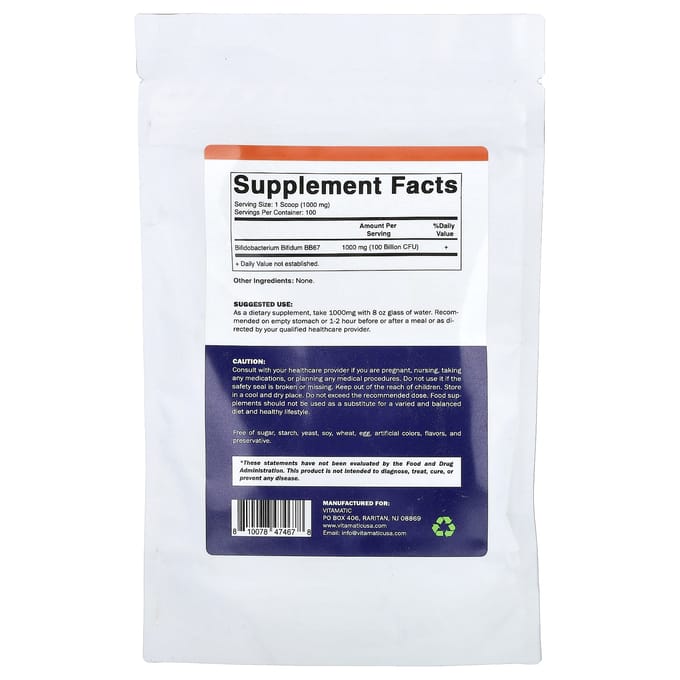 Vitamatic, Bifidobacterium bifidum, 100g (3,5 oz)