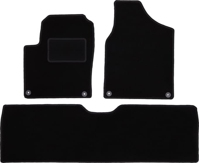 Zwarte veloursmatten voor: Ford Galaxy MK1 minivan (1995-2006)