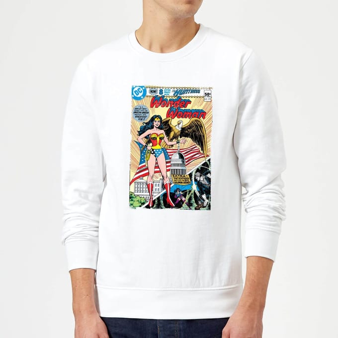 Justice League Wonder Woman Cover Sweatshirt - White - S