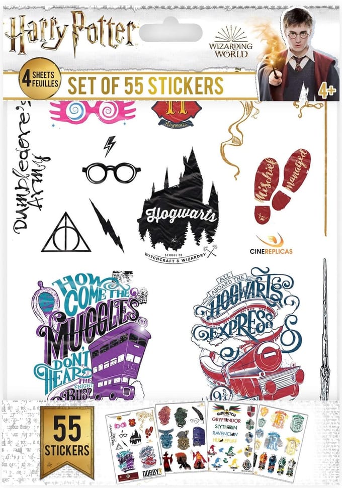 Harry Potter - 55 Sticker Set MERCHANDISE