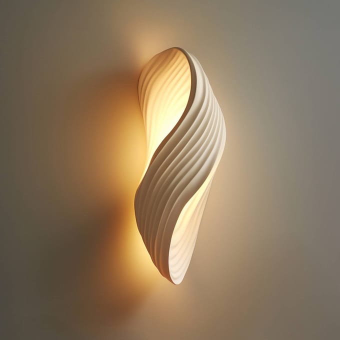 Lindby - wandlamp - 1licht - Gips, ijzer - H: 29.5 cm - G9 - zandwit
