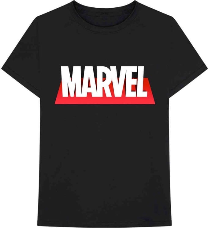 Marvel Marvel - Out The Box Logo Heren T-shirt - S - Zwart