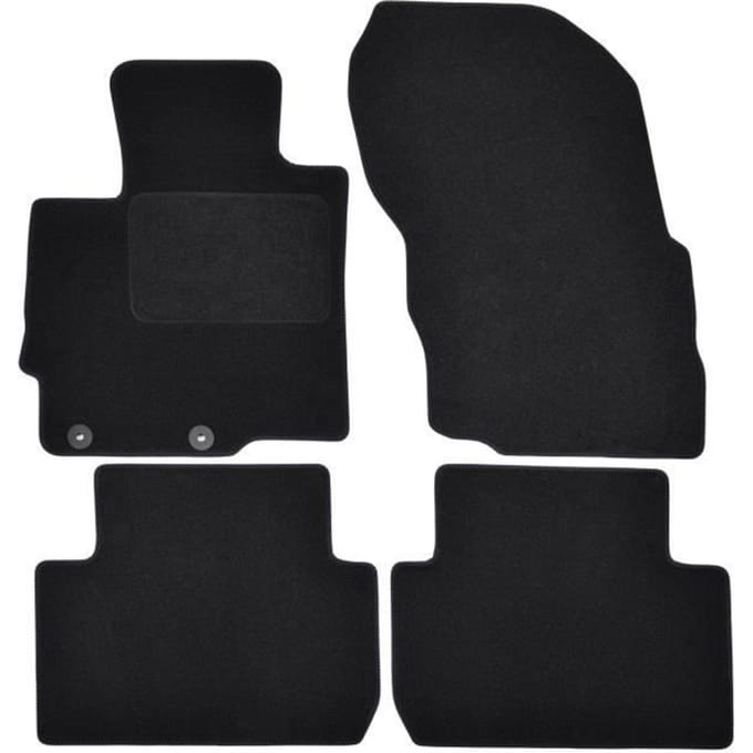 Vloermatten - Mitsubishi - Eclipse Cross - Zwart velours - 4 stuks - Antislip