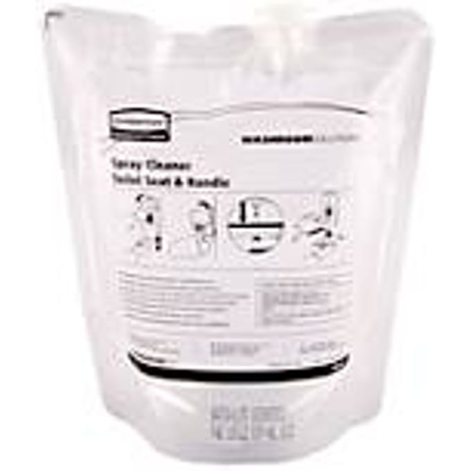 Rubbermaid® Liquid Toilet Seat Cleaner, navulzak 400 ml, desinfecterende spray op alcoholbasis.