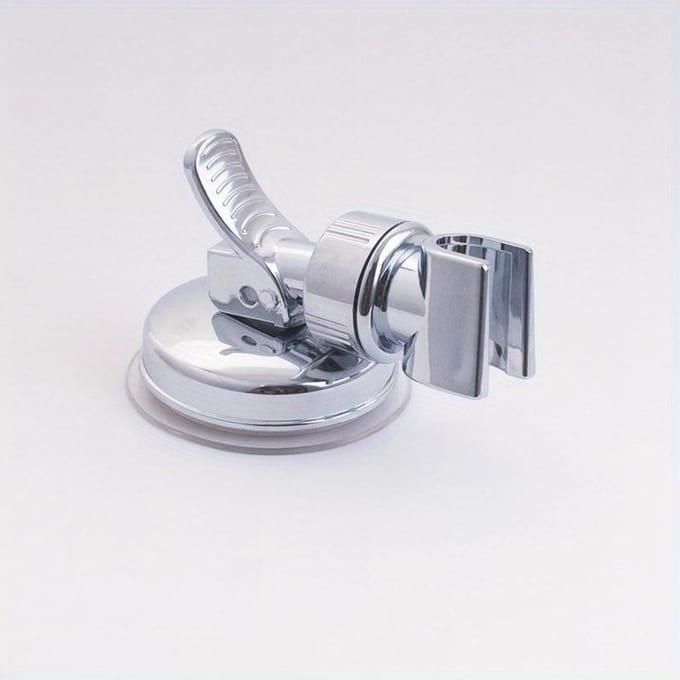 Douchehouder, 360° Verstelbare Zelfklevende Douchekop Standhouder Zuignap Houder Badkamer Accessoires gray