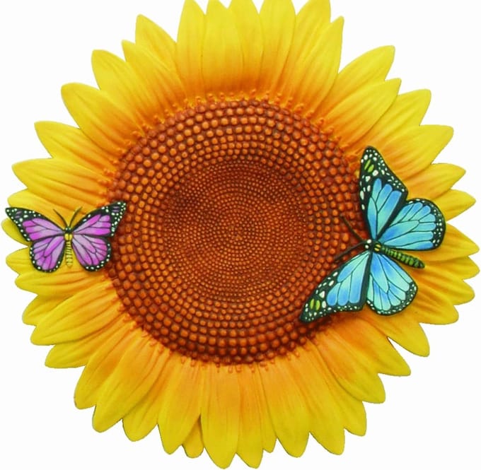Decoratieve Stapsteen met Zonnebloem voor Binnen en Buiten