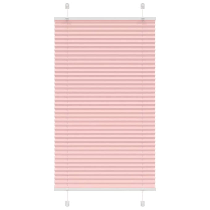 vidaXL - Plissé - rolgordijn - 70x150 - cm - stofbreedte - 69,4 - cm - polyester - roze