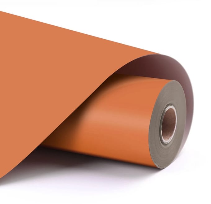 LOKLiK Permanent Adhesive Vinyl Matte - Orange - Oranje - 30.5 x 180 cm