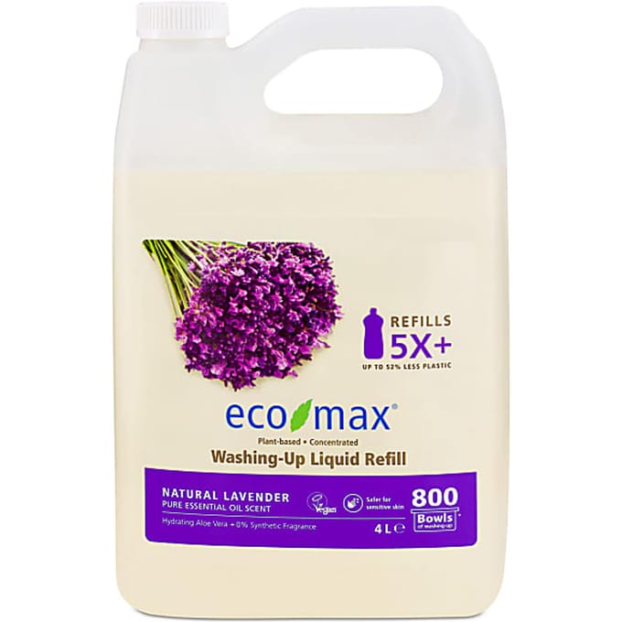 Eco-Max Vloeibaar Afwasmiddel - Natuurlijke Lavendel 4L