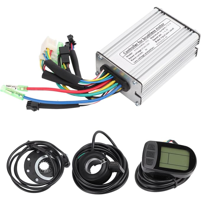 36V48V 350W Elektrische Motor Controller Kit 17A Borstelloze Motor Controller met KT LCD5 Display white