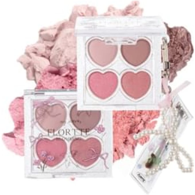 FLORTTE - Blooming Series 4 Color Eyeshadow - 03 #03 Heartwarming - 2.7g
