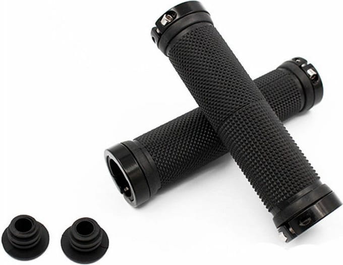 hbs TS-1102Z - Aluminium Fietshandvatten - 13 cm - Antislip Rubber Grip