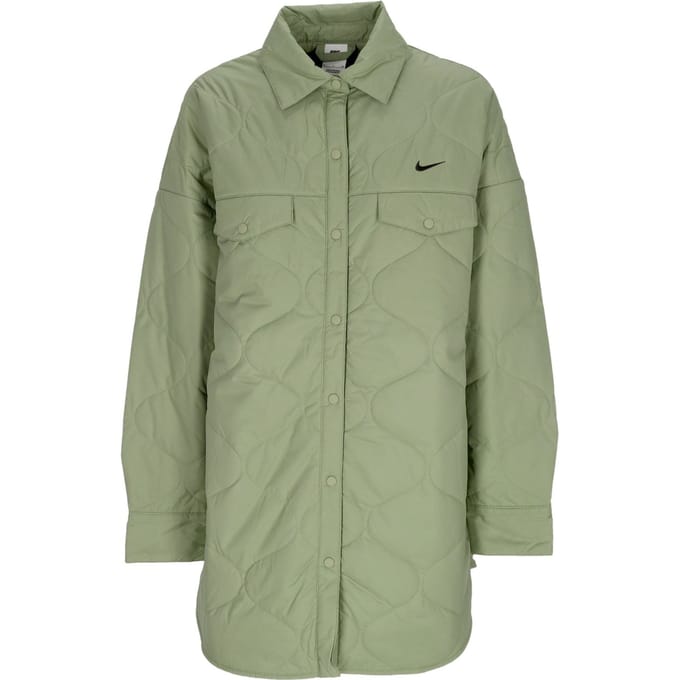 Coachjack Dames W Sportswear Essentials Quilted Trench Oil Groen/zwart