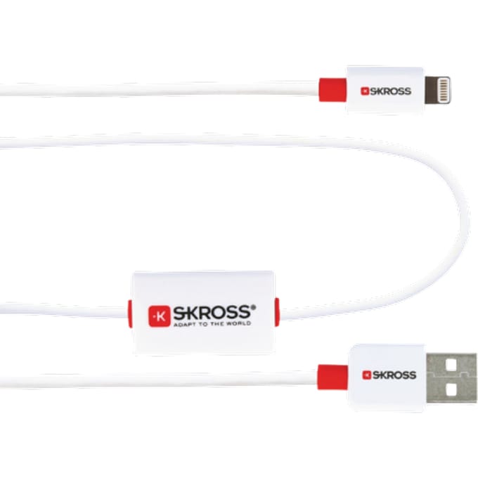 Skross Buzz Charge'n Sync Alarm USB-A 2.0 naar Lightning - 1 m