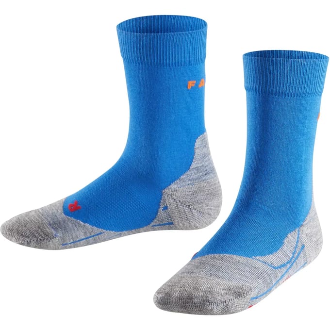 FALKE RU4 anti-blaar katoen functioneel materiaal hardloopsokken kinderen blauw - maat 35-38