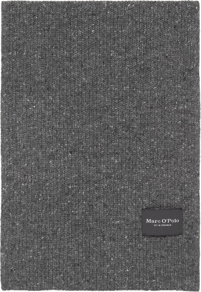 Marc O'Polo Sjaal Knitted Scarf Graphite Grey Melange Antraciet