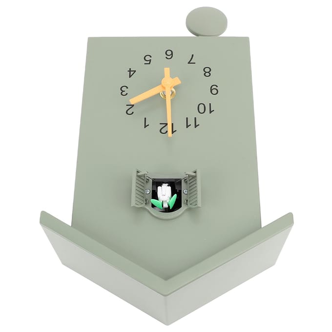 Vogelhuis Wandklok Vogelstemoproep Scandinavische Stijl Vogelhuis Pendule Wandhangende Klok voor beige