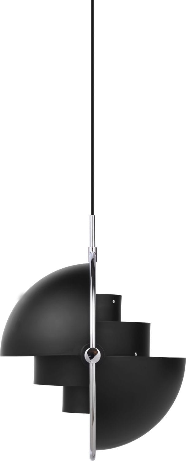 Gubi - Multi-Life hanglamp - zwart - Ø 36 cm - chrom