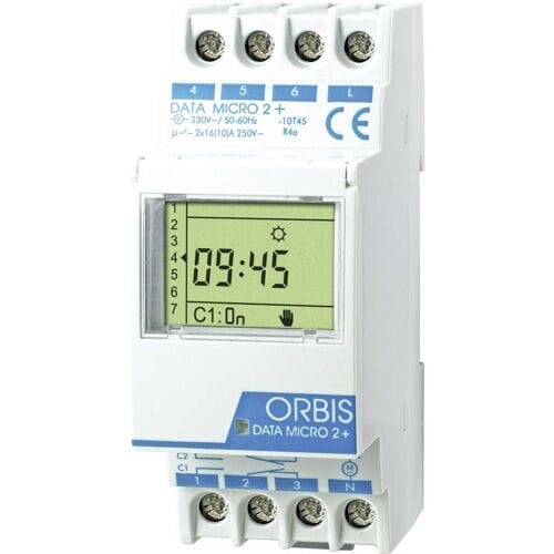 ORBIS Zeitschalttechnik DATA MICRO-2 + 230 V DIN-rail schakelklok Digitaal 250 V/AC