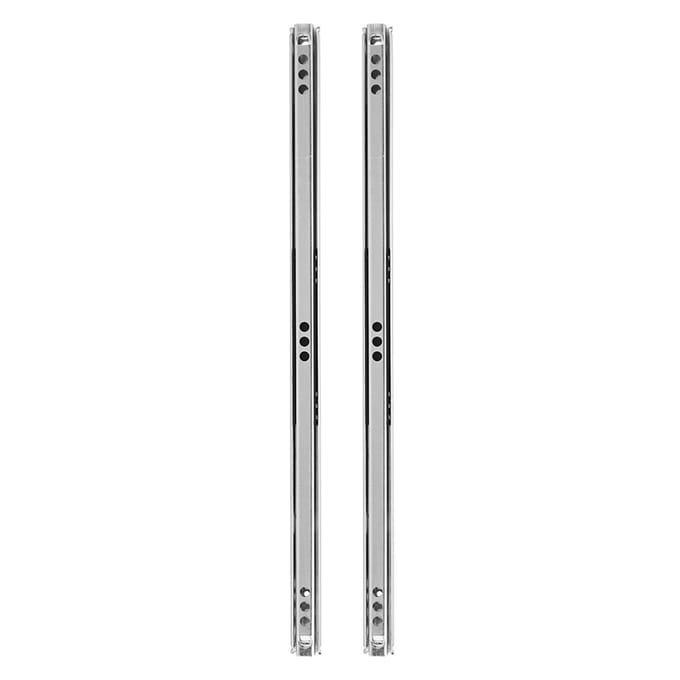 2 stuks/set 342x17mm koudgewalste stalen ladegeleiders met kogellagers voor kast en dressoir
