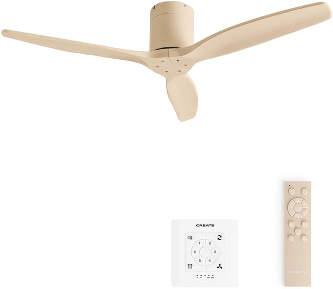 CREATE - Stille 40W plafondventilator met technische ABS bladen in verschillende maten - WIND CALM