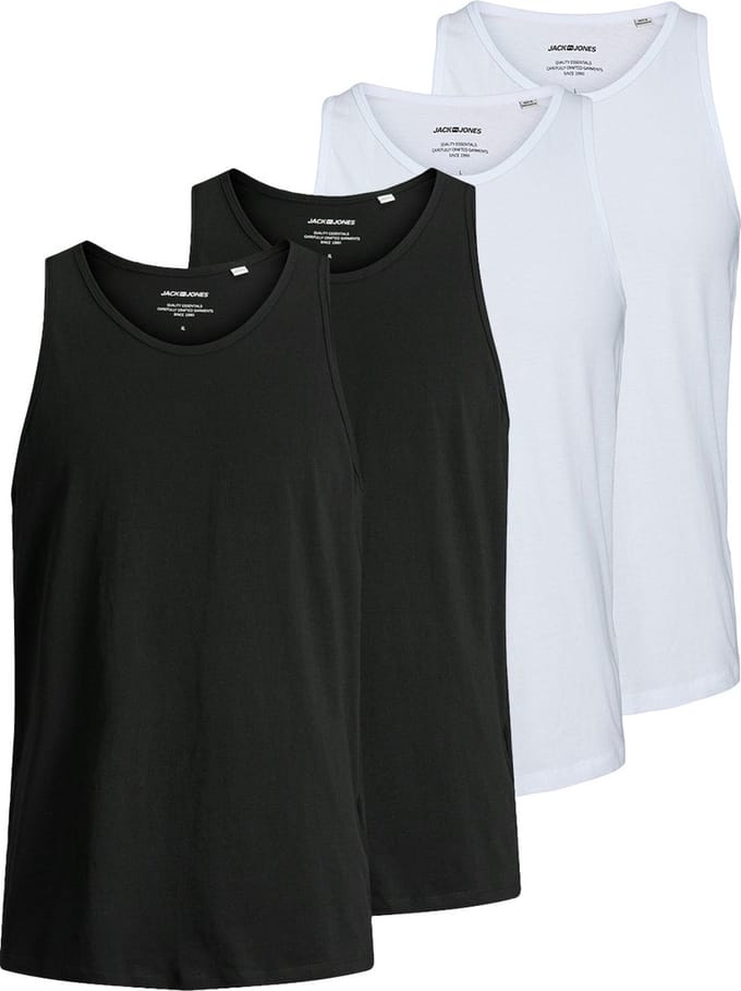 Jack & Jones Heren onderhemd 4 pack Jacbasic