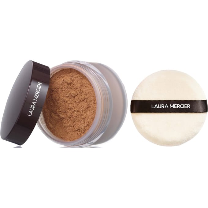 Laura Mercier Translucent Loose Setting Powder 29g & Velour Puff Set (Various Shades) - Medium Deep