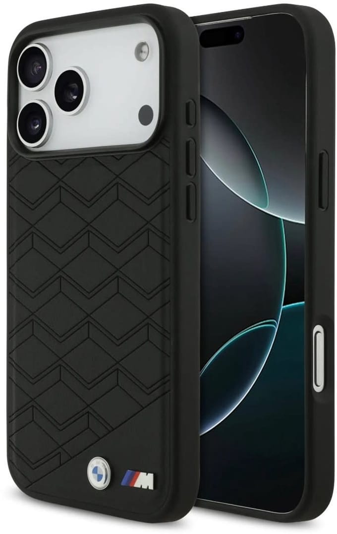 BMW Back Cover - iPhone 17 Pro Max - Zwart - MagSafe - Schokabsorberend & Antislip