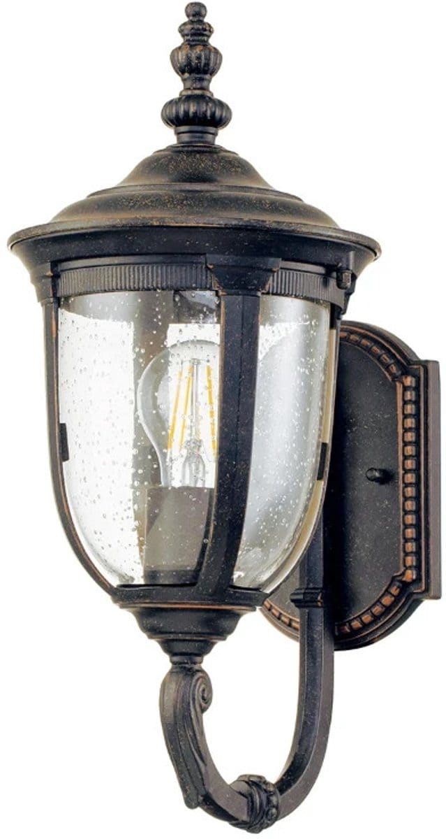 Elstead Lighting LED Wand Buitenlamp Cleveland | 1X E27 Max 60W | IP44 | Dimbaar | Weathered Bronze