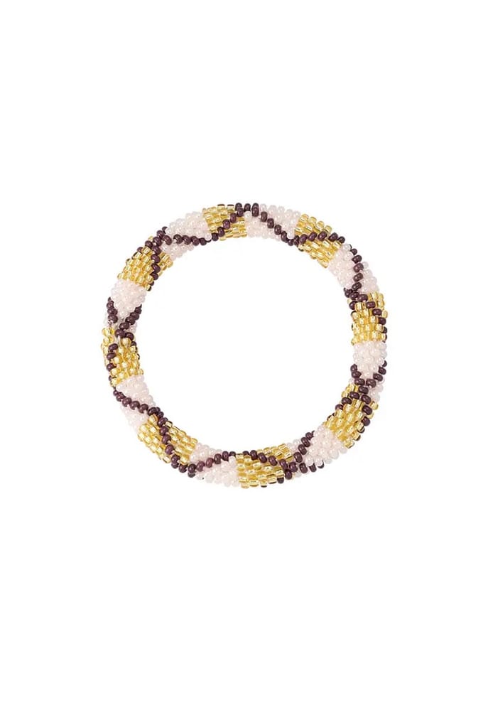 Yehwang Kralenarmbandje figuur - bruin/goud