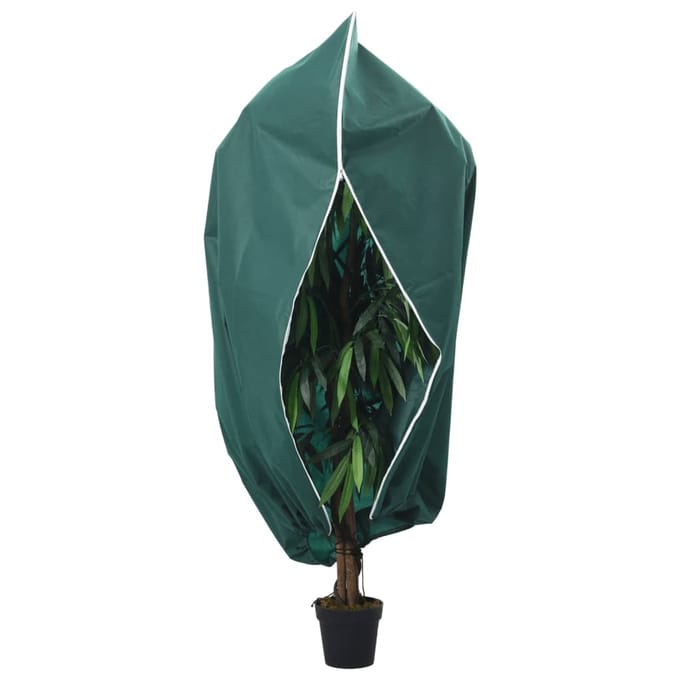 vidaXL - Plantenhoezen - met - ritssluiting - 2 - st - 70 - g/m² - 3,93x3 - m