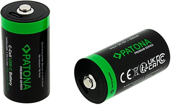 PATONA LR14 Oplaadbare batterij Lithium