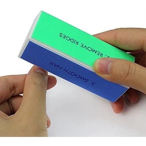 Lime à Ongles Professionnelle 4 Face Bloc Polissoir Ponçage Sponge Polissage Nails Art Tool - FABLCREW