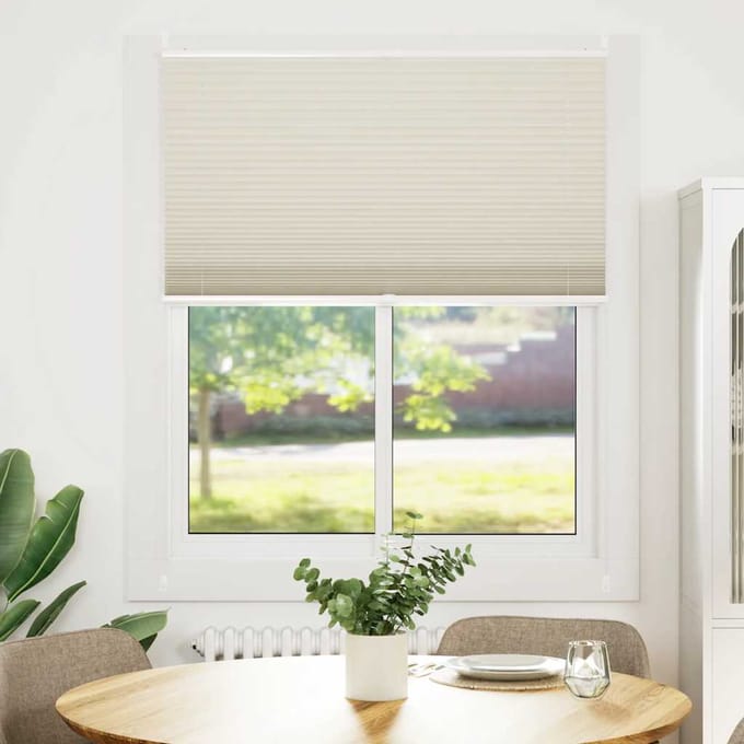 vidaXL - Plisséjaloezie - 100x125cm - crème