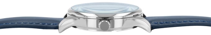JUST WATCH Herenhorloge echt leer van echt leer met datumweergave, 5 ATM waterdicht
