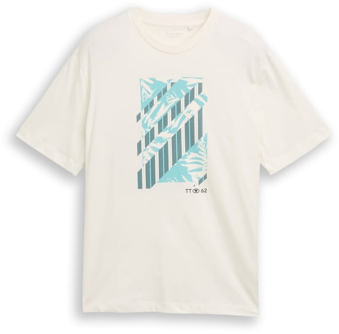 T-shirt met print op de borst Tom Tailor