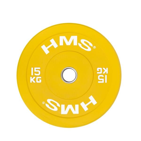 HMS CBR Serie - Olympische Bumper Schijf - 10kg - Groene Kleur - Gum Gecoat