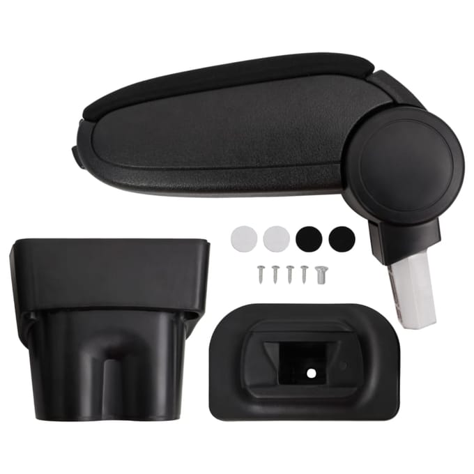 vidaXL Autoarmsteun 17x32x(35,5-52) cm ABS zwart