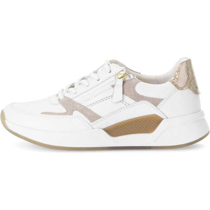 Gabor Rollingsoft Sneakers wit Leer - Dames