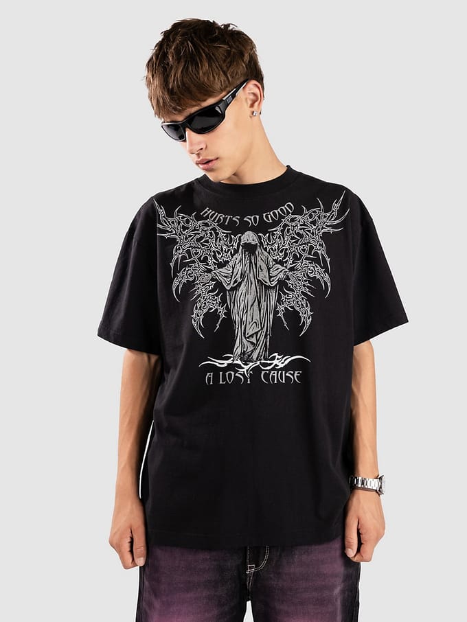 A Lost Cause Hurt Boxy T-Shirt zwart
