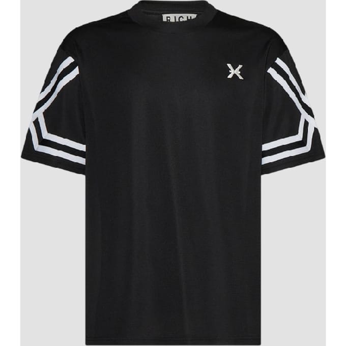 t-shirt met details zwart man