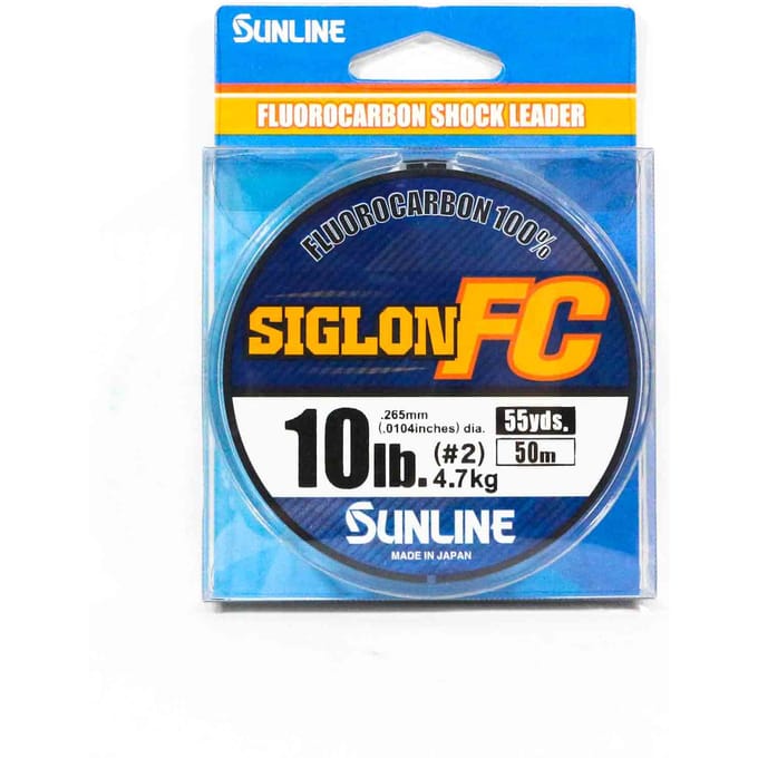 Sunline Fluorocarbon Leider Siglon FC 100% 50m 10lb Diameter 0,265mm (8296) schoon