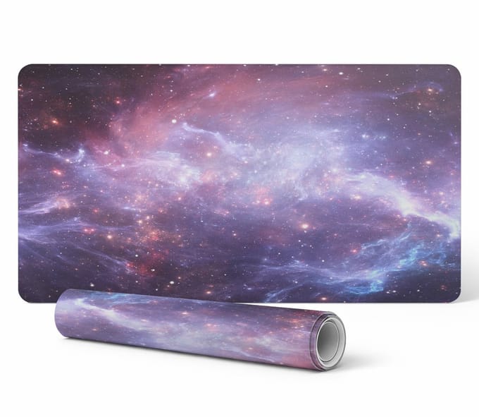 Designer beschermmat voor laptops, Cosmic Nebula, 90x45 cm