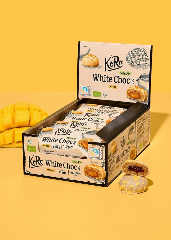 Bio white choc duo mango 12 x 2 x 20 g