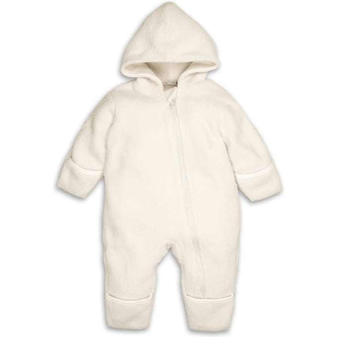 Lodger - Buitenpak - Baby - Wit - Teddy - Maat 68 - 2 Lagen & Waterafstotend