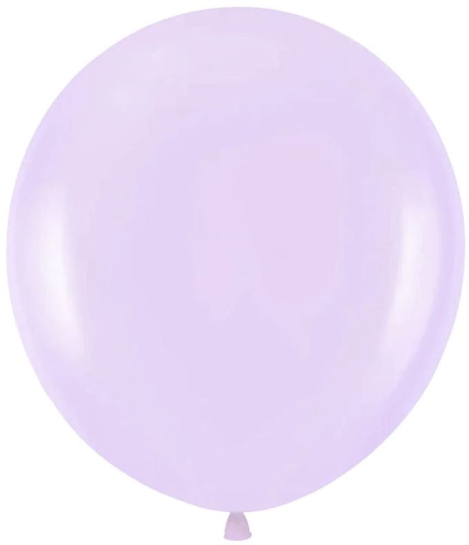 2 midi-ballonnen in macaron-palet lavendel, 45 cm